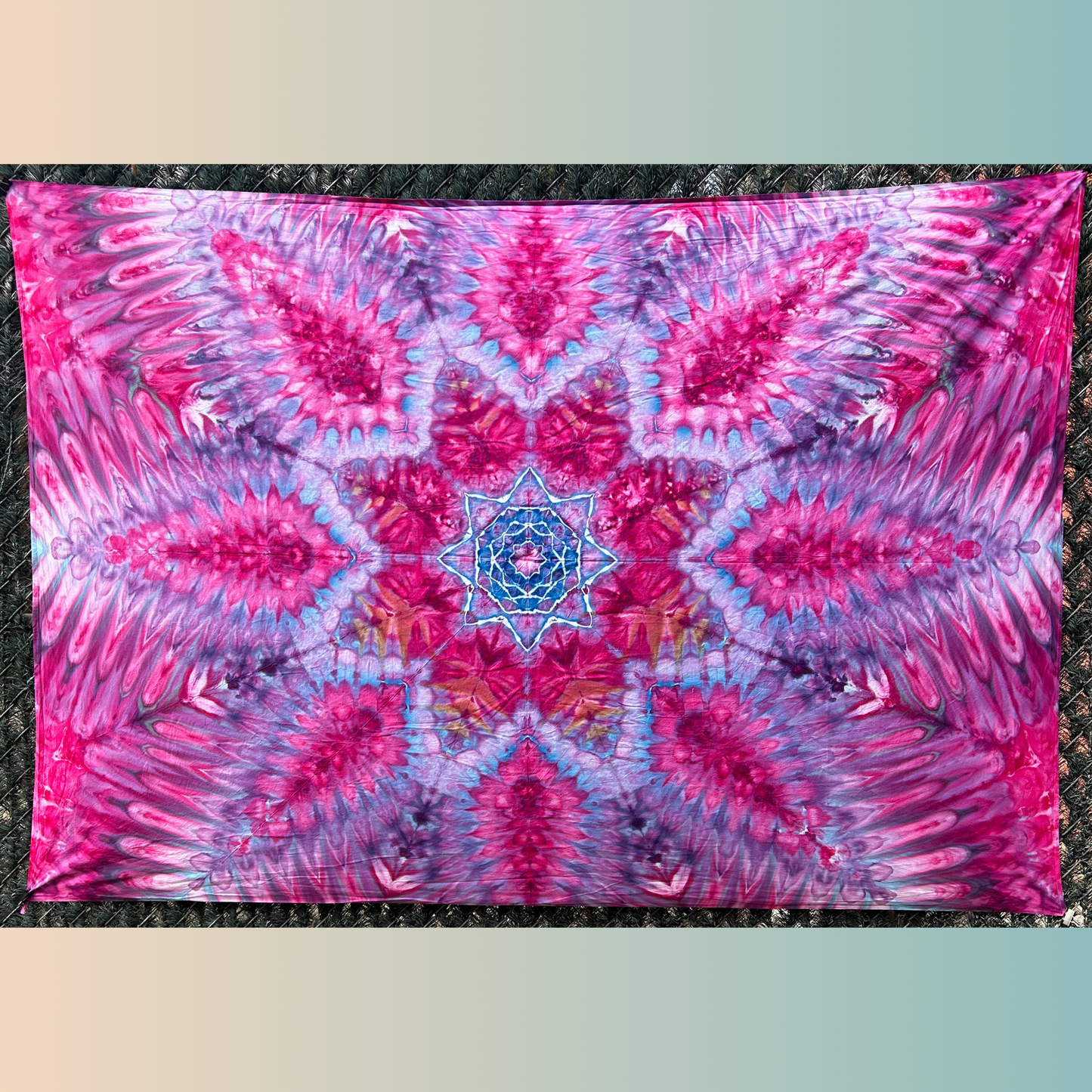 58" X 90" 100% Cotton Ice Dyed Tapestry