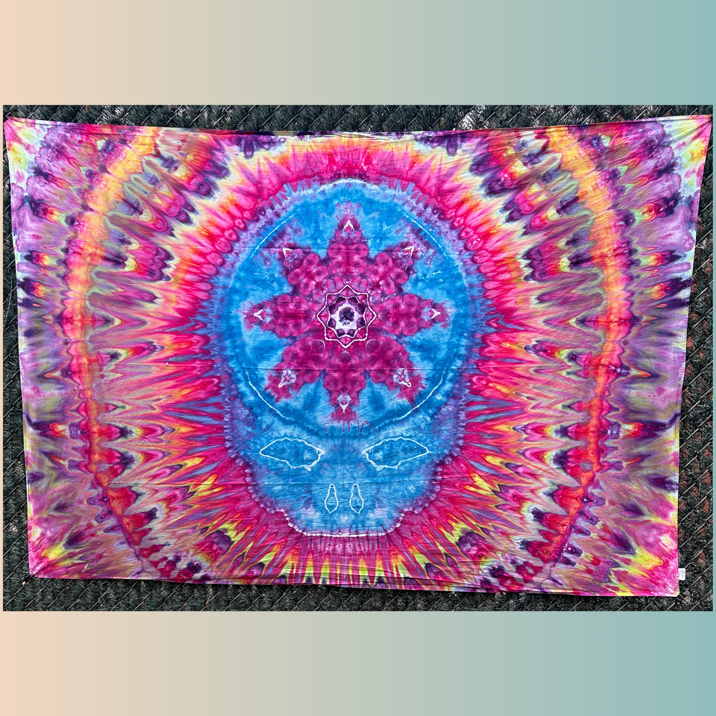 58" X 90" 100% Cotton Ice Dyed Tapestry