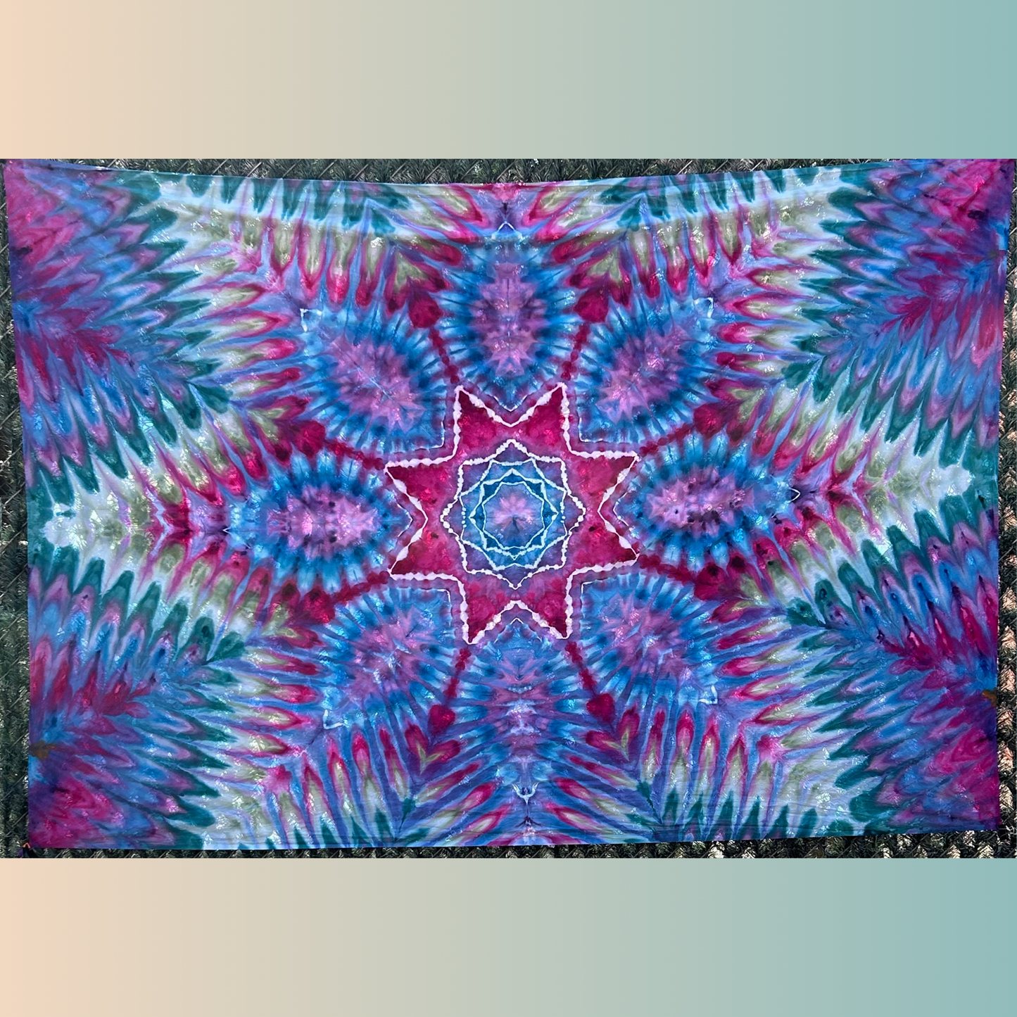 58" X 90" 100% Cotton Ice Dyed Tapestry